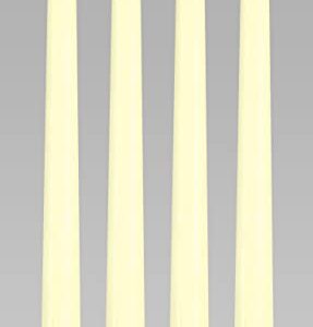 Ner Mitzvah White Beeswax Passover Seder Candles - 8 Hour Burn Time - Tall Beeswax Candles - Pack of 4 Bee Wax Taper Candles