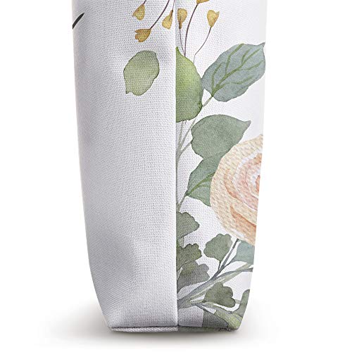 Sharon Personalized Name Watercolor floral Gift Present Tote Bag