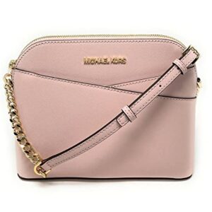 Michael Kors Jet Set Medium Crossbody Leather Handbag (POWDER BLUSH)