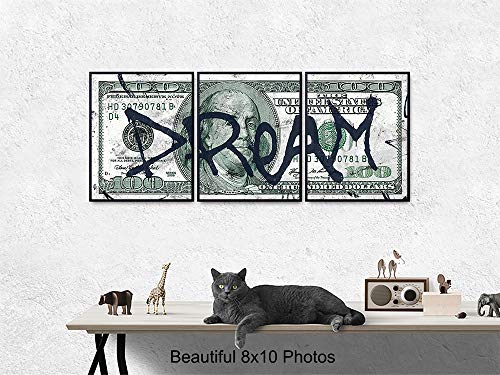 Motivational Wall Art - 8x10 Motivational Posters - Entrepreneur Wall Art - Office Wall Art Decor - Home Office Decor - Motivational Wall Decor - Graffiti Wall Art - Entrepreneur Gifts