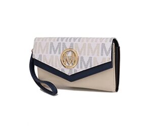 mkf collection wallet handbag for women – wristlet wallet double zipper multi pockets purse