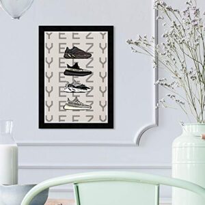 Fashion and Glam Wall Art Framed Prints 'Hypebeast Sneakers' Shoes