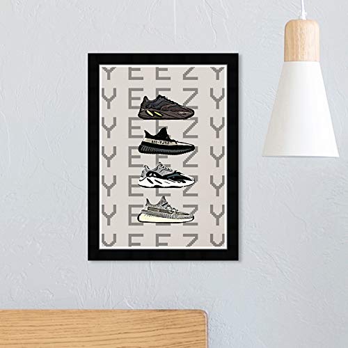 Fashion and Glam Wall Art Framed Prints 'Hypebeast Sneakers' Shoes