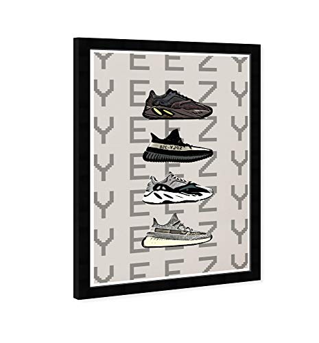 Fashion and Glam Wall Art Framed Prints 'Hypebeast Sneakers' Shoes