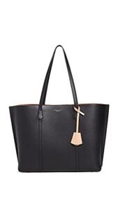 tory burch women’s perry triple compartment tote, black, one size