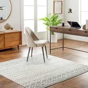 artistic weavers chester boho moroccan area rug,6′ square,grey