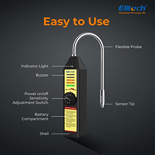 Elitech WJL-6000S Freon Leak Detector Halogen Refrigerant Tester AC Leak Sniffer R22 R410A R134A R1234YF