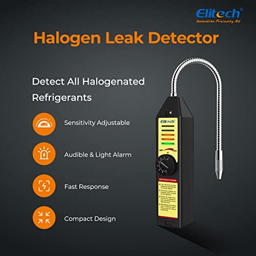 Elitech WJL-6000S Freon Leak Detector Halogen Refrigerant Tester AC Leak Sniffer R22 R410A R134A R1234YF