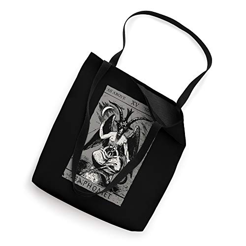 Baphomet Tarot Card Occult Satan The Devil Death Atheist 666 Tote Bag