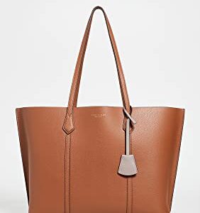 Tory Burch Women's Perry Triple Compartment Tote, Light Umber, Brown, One Size