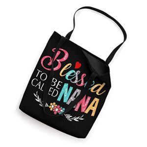 Blessed to be called Nana Colorful For Grandma Tote Bag