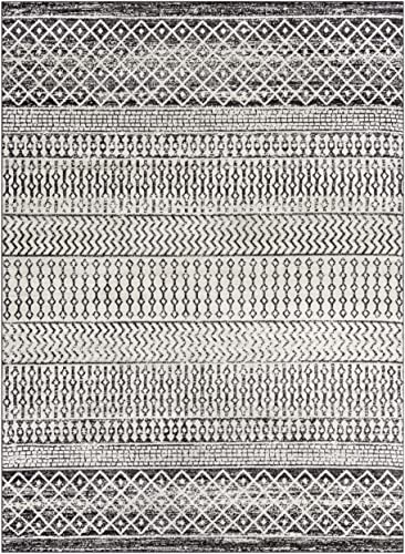 Artistic Weavers Chester Boho Moroccan Area Rug,7'10" x 11',Black