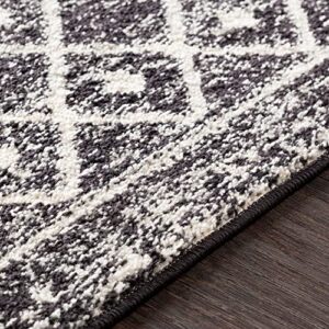 Artistic Weavers Chester Boho Moroccan Runner Area Rug,2'7" x 20',Black