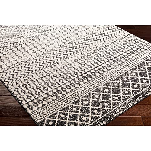 Artistic Weavers Chester Boho Moroccan Runner Area Rug,2'7" x 20',Black