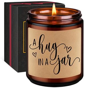 gspy a hug in a jar candle – miss you gifts, mothers day, birthday gifts for women, men, mom, friends – sympathy gift, sending hugs – divorce, get well, cancer, grief, thinking of you, grieving gifts