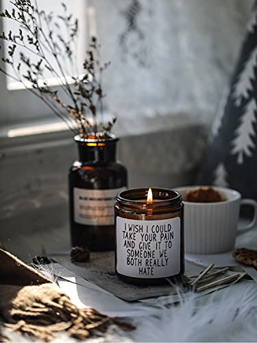 Get Well Soon Gifts Funny Soy Candle, Take Your Pain, Encouragement Support Gift, Surgery Recovery Gifts, Feel Better, Grieving, Divorce, Sorry for Your Loss, Cancer Gifts for Women, Her, Friend