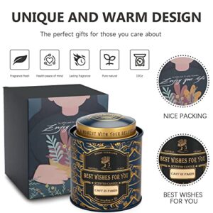 Coffee Scented Candles for Home Scented 10 Oz Large Size Jar Candle, 70 Hours Long Lasting, 100% Natural Soy Candle Aromatherapy, Strongly Coffee Scent, Luxury Candle Gifts for Women with Gift Box