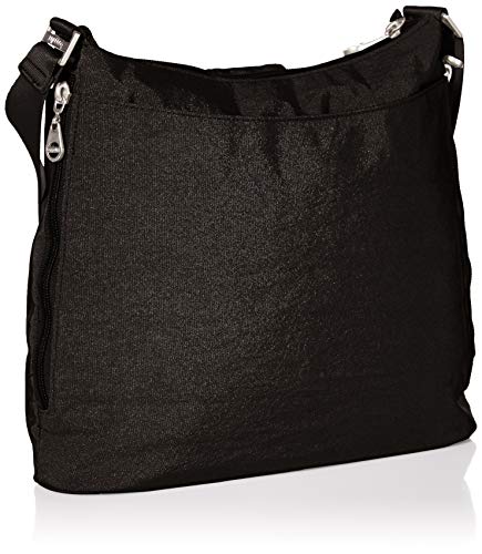 Baggallini womens International Sorrento RFID Hobo Bag, Black, One Size US