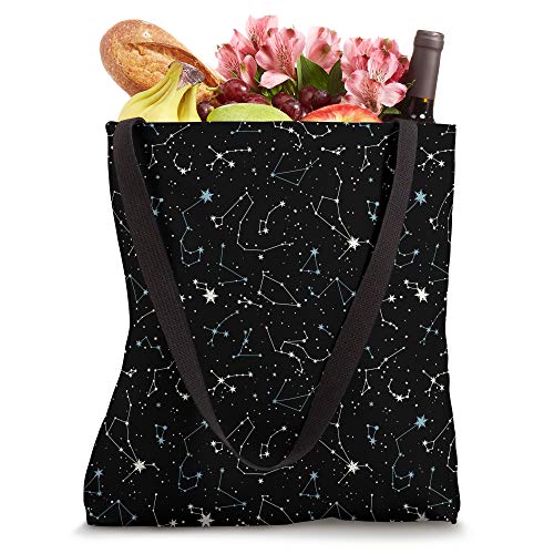 Pattern Sky Stars Zodiac Sign Constellation Gift Men Women Tote Bag
