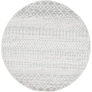 Artistic Weavers Chester Boho Moroccan Area Rug,6' Round,Grey