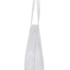 Dreubea Women's Clear PVC Tote Bag Shoulder Handbag from, Big Capacity Purse