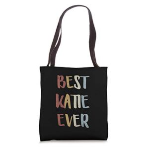 best katie ever retro vintage first name gift tote bag
