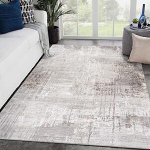 luxe weavers camellia collection 1680 beige abstract area rug 8×10