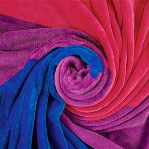 infinity republic bisexual pride super plush blanket – 50×60 soft throw blanket – perfect for cuddle season!