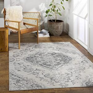 artistic weavers antioch vintage oriental area rug,7’10” x 10′,grey