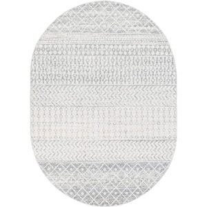 Artistic Weavers Chester Boho Moroccan Area Rug,3' x 5' Oval,Grey