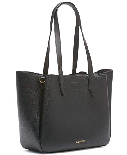 Calvin Klein Millie Novelty Tote, Black/Black