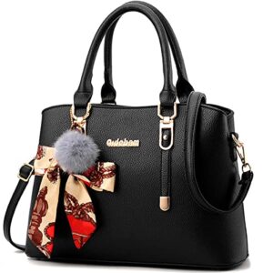younxsl satchel purses and handbags for women shoulder tote bags wallets top-handle crossbody bags black