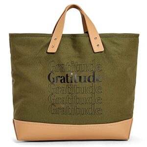 like dreams canvas everyday gracious top handle women’s lightweight fashion inspiration tote bag (olive)