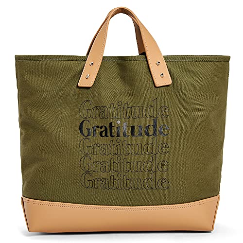 Like Dreams Canvas Everyday Gracious Top Handle Women's Lightweight Fashion Inspiration Tote Bag (Olive)