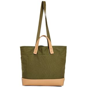 Like Dreams Canvas Everyday Gracious Top Handle Women's Lightweight Fashion Inspiration Tote Bag (Olive)