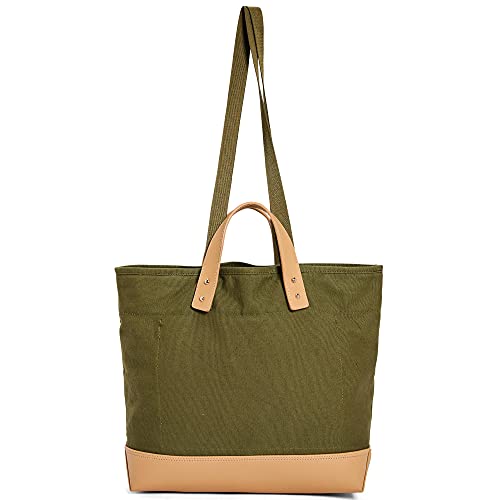 Like Dreams Canvas Everyday Gracious Top Handle Women's Lightweight Fashion Inspiration Tote Bag (Olive)