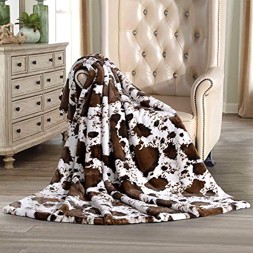 Member's Mark Luxury Faux Fur Throw (Brown Cow)