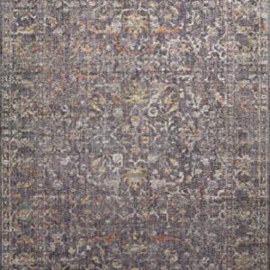 Loloi Chris Loves Julia x Rosemarie Collection ROE-04 Graphite/Multi 7'-10" x 10' Area Rug