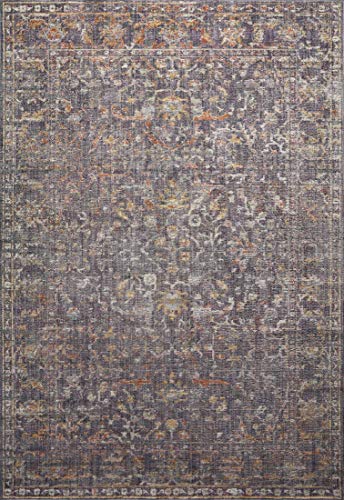 Loloi Chris Loves Julia x Rosemarie Collection ROE-04 Graphite/Multi 7'-10" x 10' Area Rug