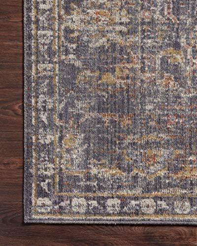 Loloi Chris Loves Julia x Rosemarie Collection ROE-04 Graphite/Multi 7'-10" x 10' Area Rug