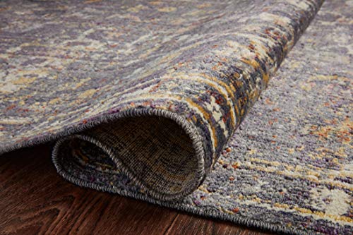 Loloi Chris Loves Julia x Rosemarie Collection ROE-04 Graphite/Multi 7'-10" x 10' Area Rug