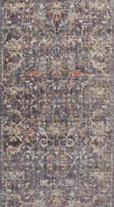 Loloi Chris Loves Julia x Rosemarie Collection ROE-04 Graphite/Multi 7'-10" x 10' Area Rug