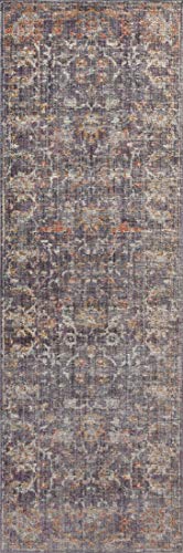 Loloi Chris Loves Julia x Rosemarie Collection ROE-04 Graphite/Multi 7'-10" x 10' Area Rug