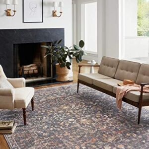 Loloi Chris Loves Julia x Rosemarie Collection ROE-04 Graphite/Multi 7'-10" x 10' Area Rug