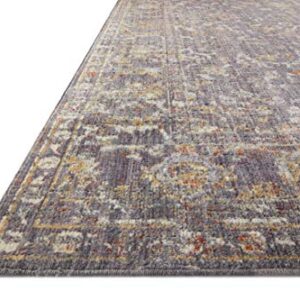 Loloi Chris Loves Julia x Rosemarie Collection ROE-04 Graphite/Multi 7'-10" x 10' Area Rug