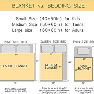 Cute Shiba Inu Blanket Cozy Soft Throw Blanket for Couch Sofa Bedding Living Room, Warm Plush Flannel Blankets for Boys Girls Men Women 50"x40"