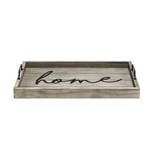 Elegant Designs HG2000-RGH Decorative Wood Serving Tray w/ Handles, 15.50" x 12", Home