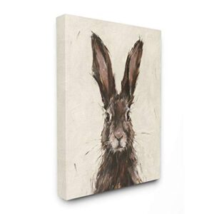 stupell industries brown european rabbit hare portrait painting