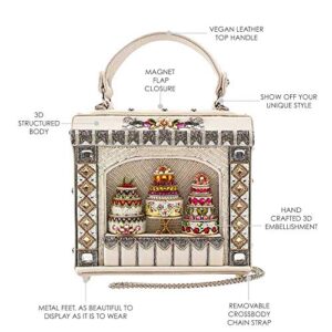 Mary Frances Cake Shop Womens Top Handle Bag, Ivory