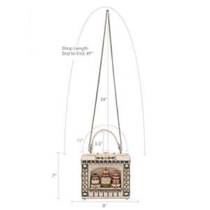 Mary Frances Cake Shop Womens Top Handle Bag, Ivory